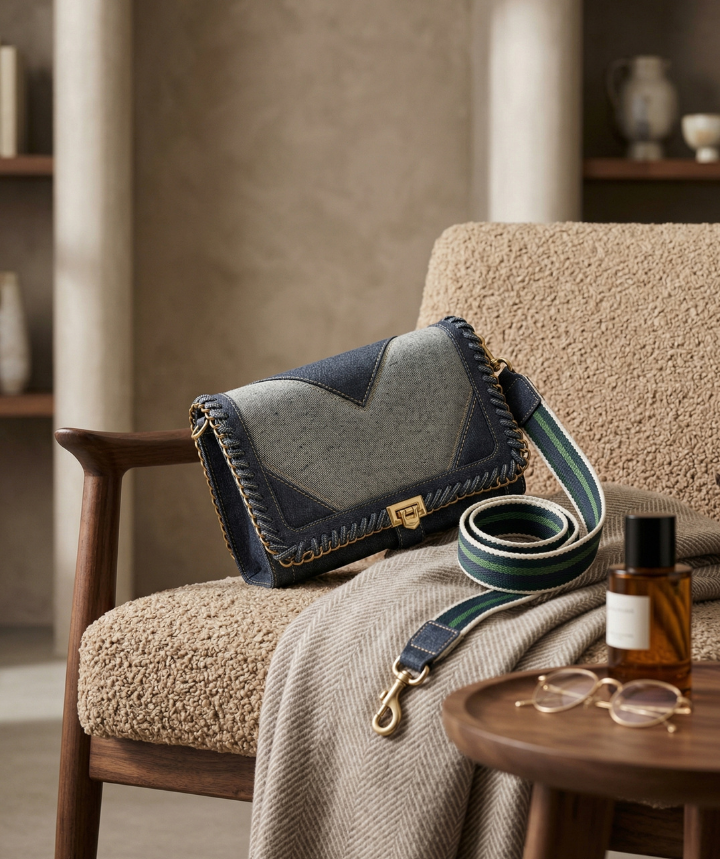 Denim Delight Sling Purse - Image 3